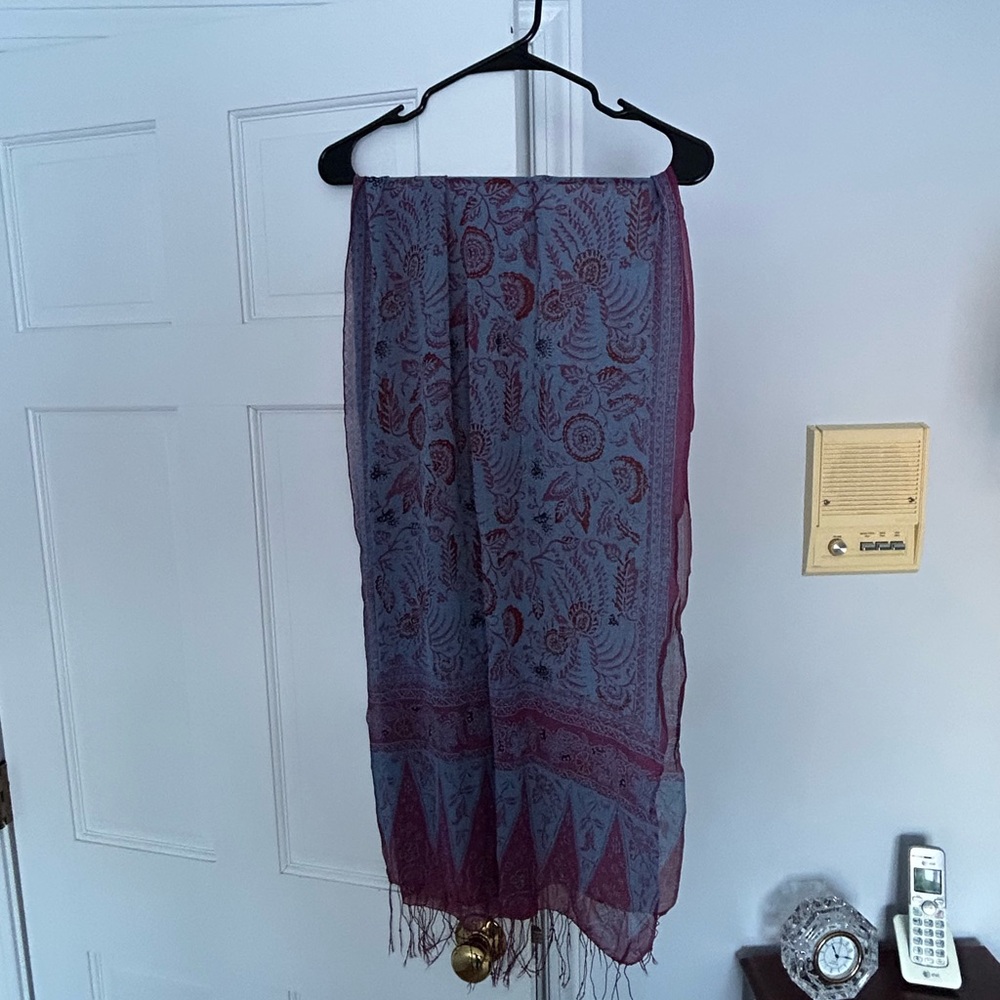 Chiffon tissue Lightweight Print Scarf
